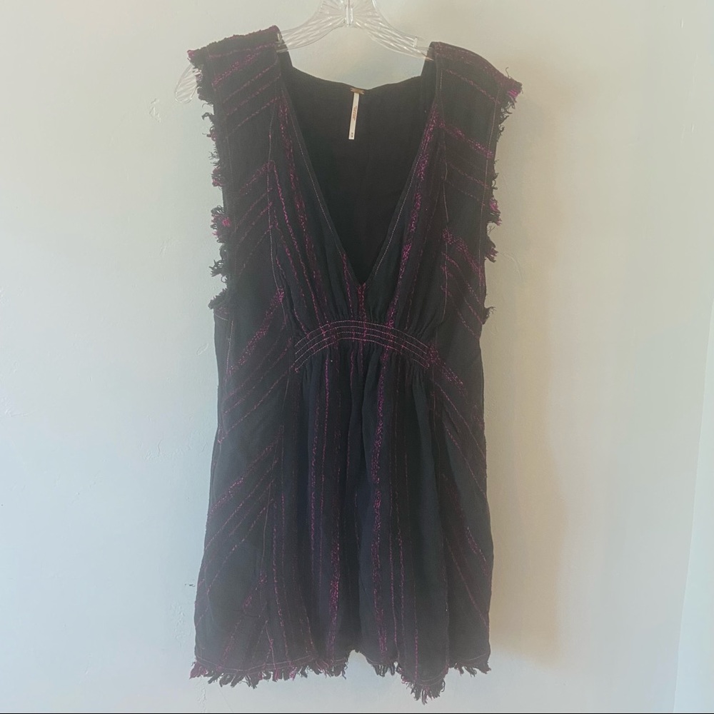 Madewell Top Sz M Sleeveless Boho with contrast stitching detail